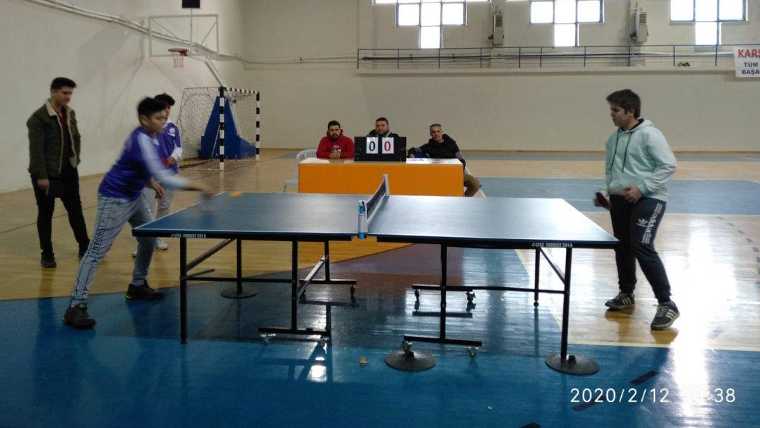 İlçemiz Arif GÜLŞEN Spor Şenlikleri Masa Tenisi Turnuvaları Başladı