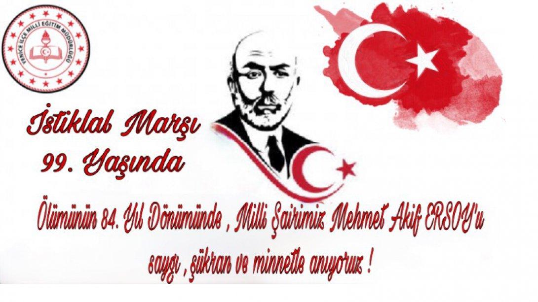 12 Mart İstiklal Marşımızın Kabulü ve Mehmet Akif Ersoy´u Anma İlçe Programı İcra edildi.