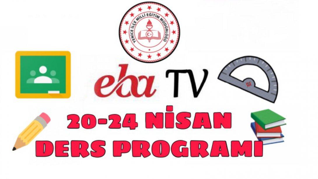 EBA TV 20- 24 Nisan Ders Programı