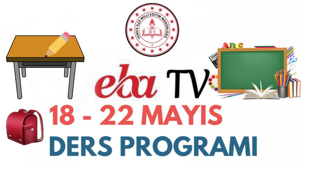 EBA TV 18-22 Mayıs Ders Programı