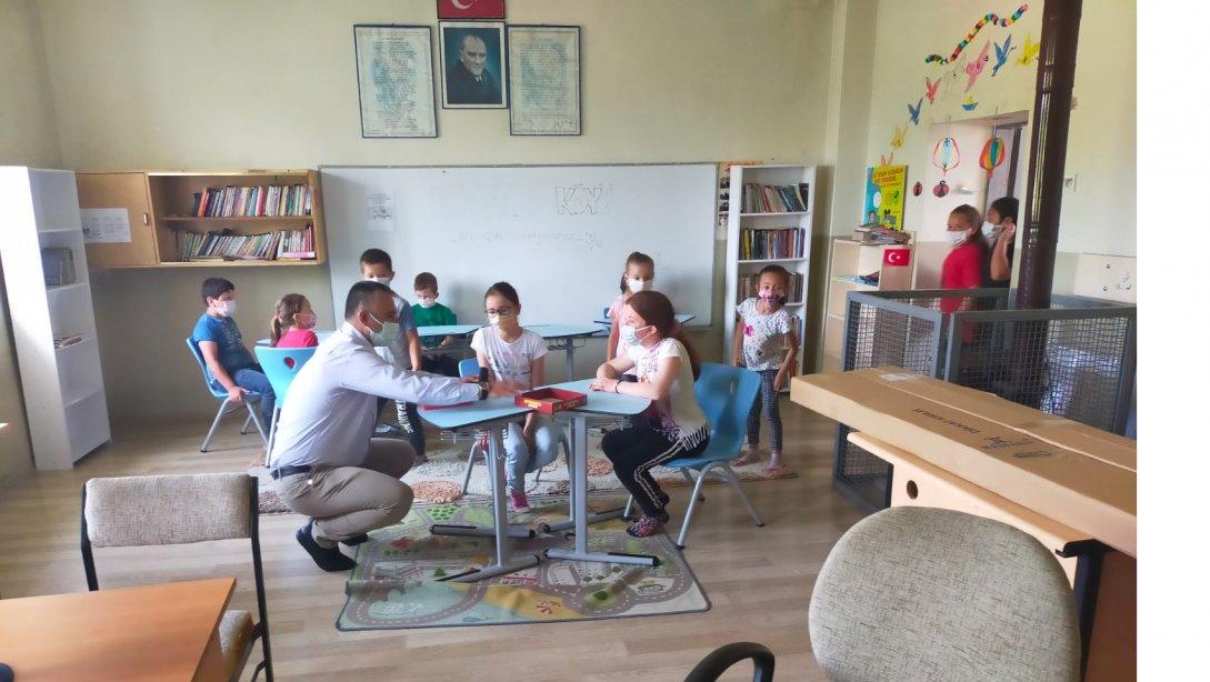 İlçe Milli Eğitim Müdürümüz Taban Köyü  İlkokulumuzu Ziyaret ettiler.